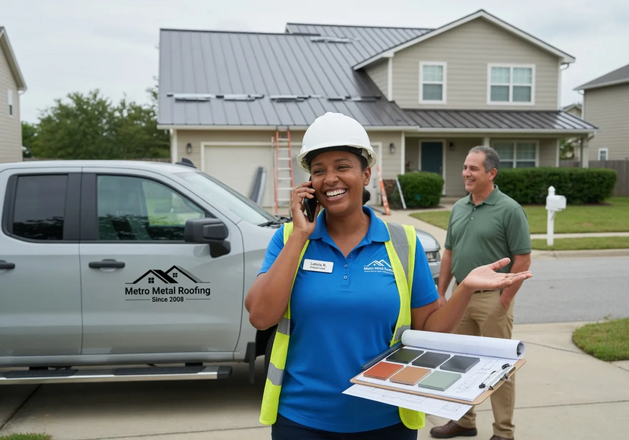 Storm Damage Metal Roof Repair in Cashion, OK